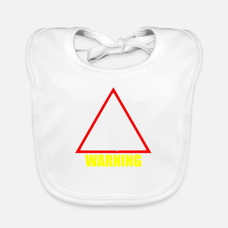 warning raver Organic Baby Bibs