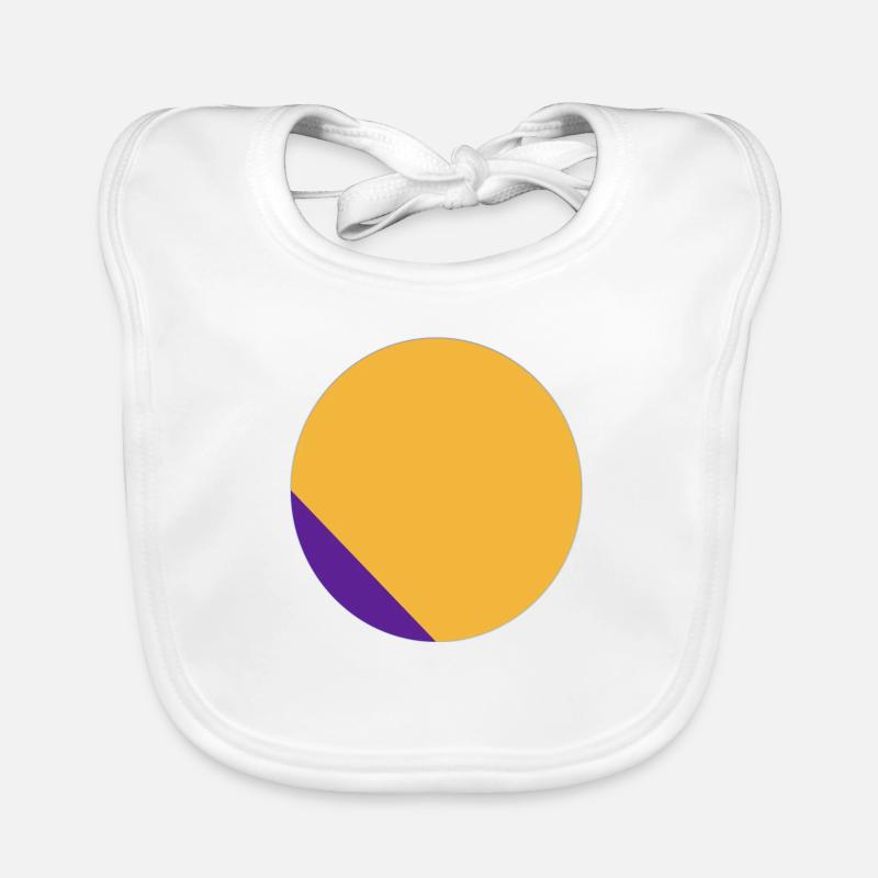 two-color circle Organic Baby Bibs