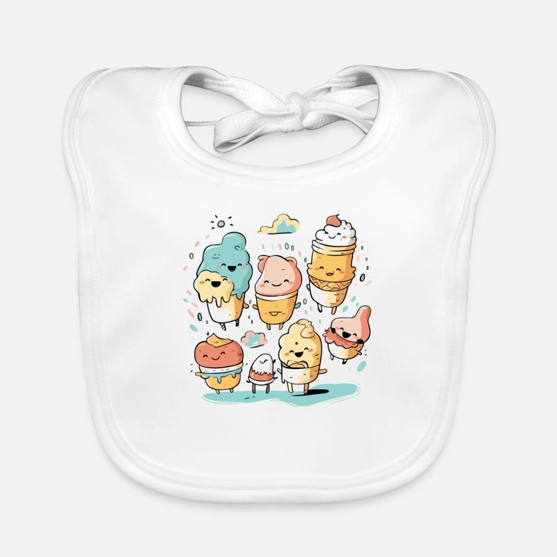 Kawaii-Eis Baby Bio-Lätzchen