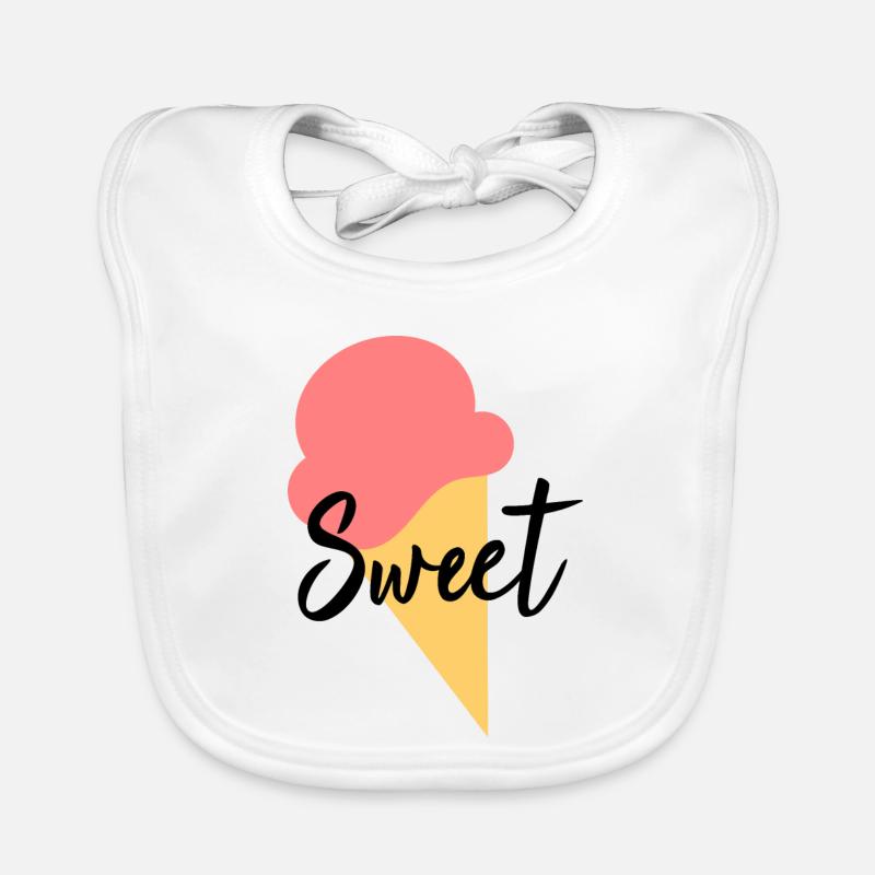 Eis Eiscreme Erdbeere Erdbeereis Sommer Festival Baby Bio-Lätzchen
