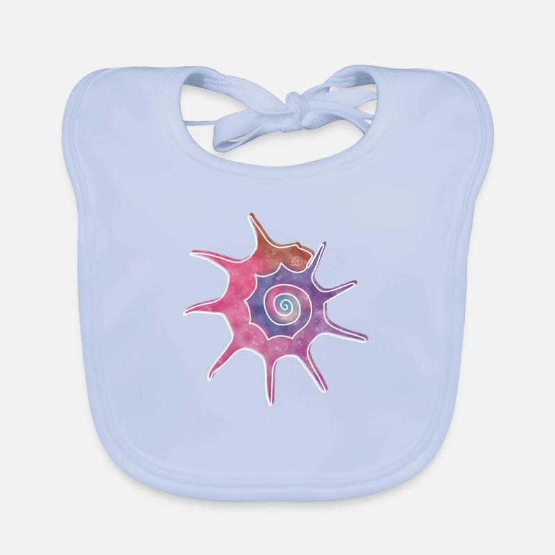 "Bolma", Boho Line Art Design, Serie "Shells" Baby Bio-Lätzchen