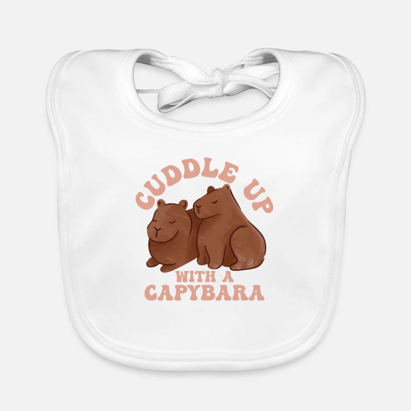 Câlinez un rongeur propriétaire de Capybara Capibara Bavoir bio Bébé