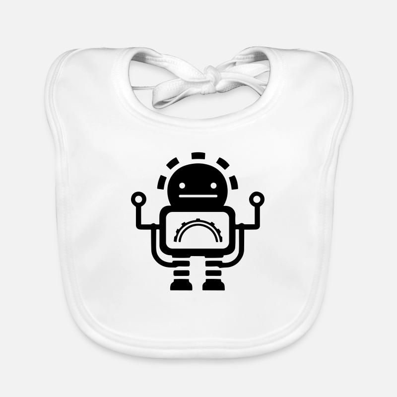Kleiner Roboter Baby Bio-Lätzchen