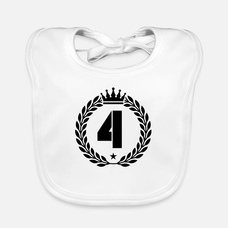 4 couronnes Bavoir bio Bébé