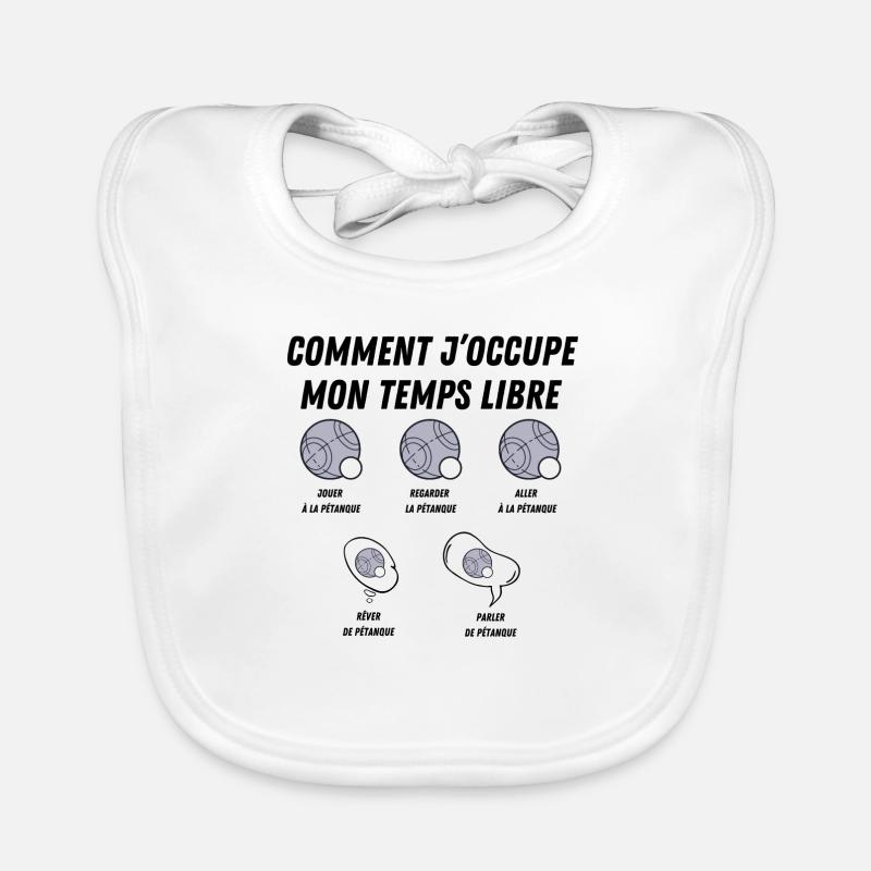 comment j'occupe mon temps libre Bavoir bio Bébé