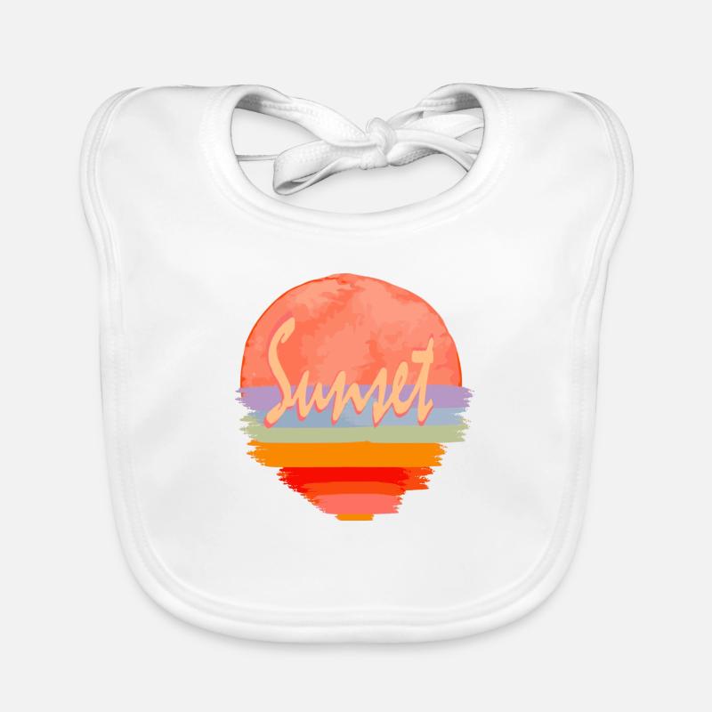 Coucher de soleil Bavoir bio Bébé