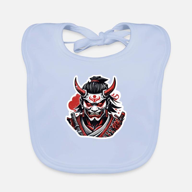 Samurai Warrior - Japan - Demon Organic Baby Bibs