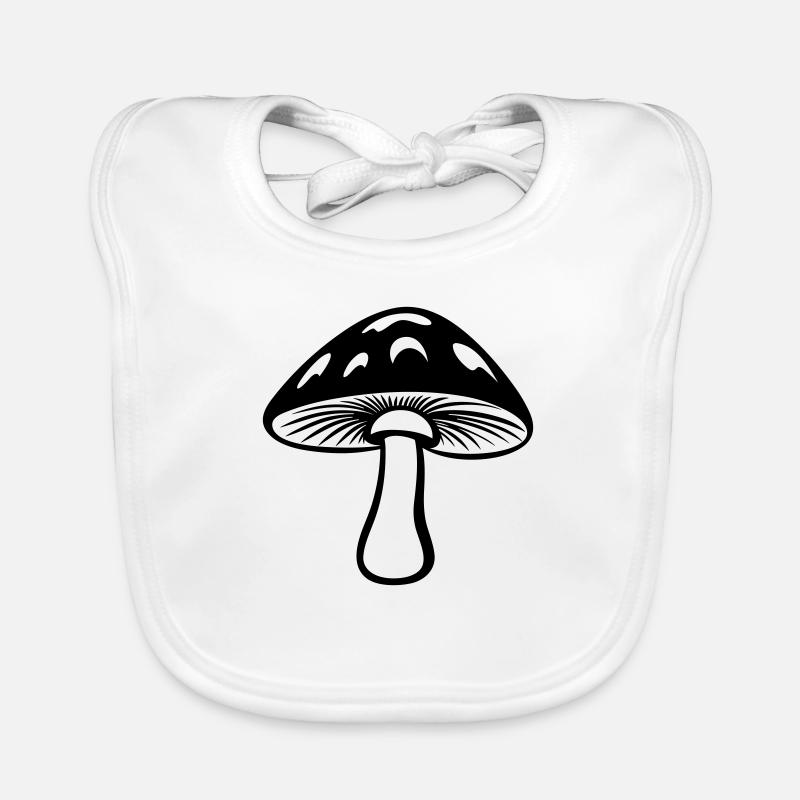 champignon Bavoir bio Bébé
