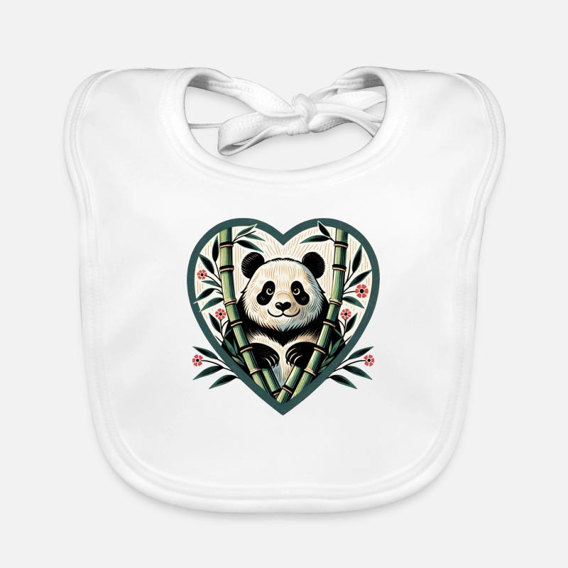 Panda Bear Bamboo Organic Baby Bibs