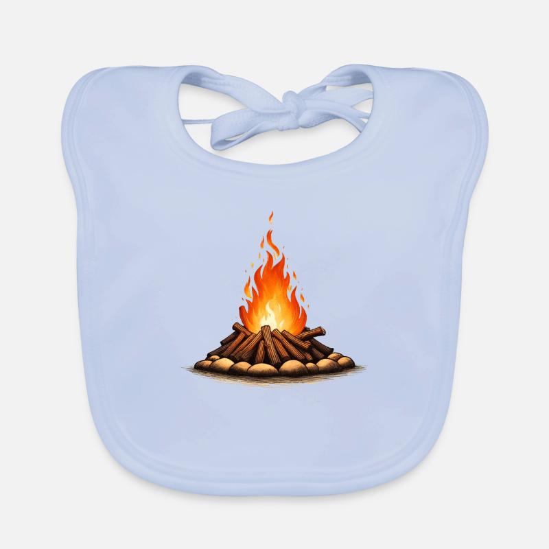 feu de camp Bavoir bio Bébé