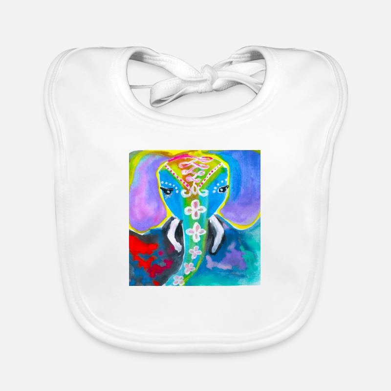 Éléphant Bavoir bio Bébé