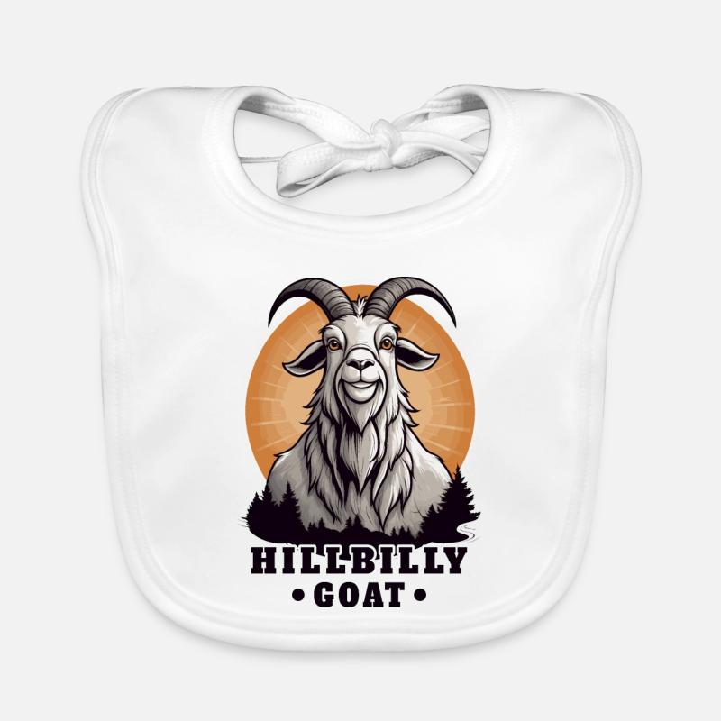Chèvre Hillbilly billy Bavoir bio Bébé