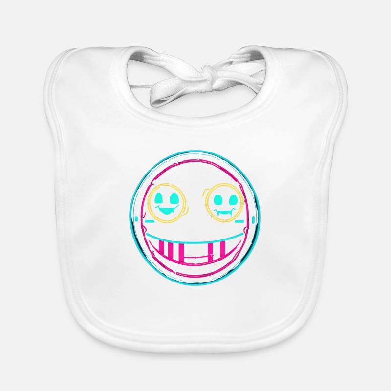Sourire néon Bavoir bio Bébé