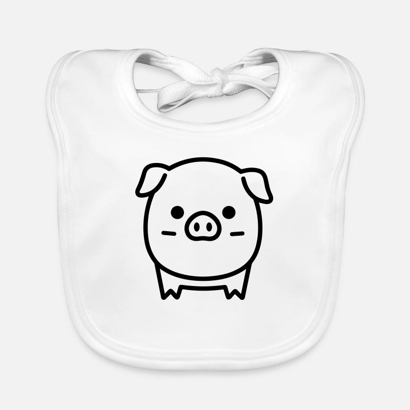 maiale Bavaglino ecologico per neonato
