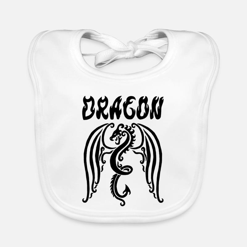 Black Dragon Organic Baby Bibs
