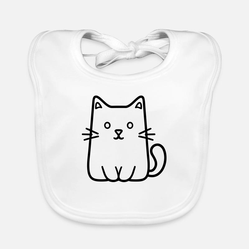 chaton Bavoir bio Bébé