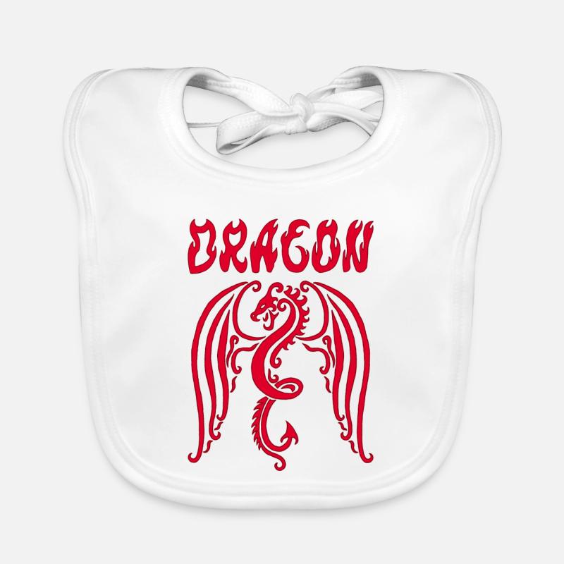 Red Dragon Organic Baby Bibs