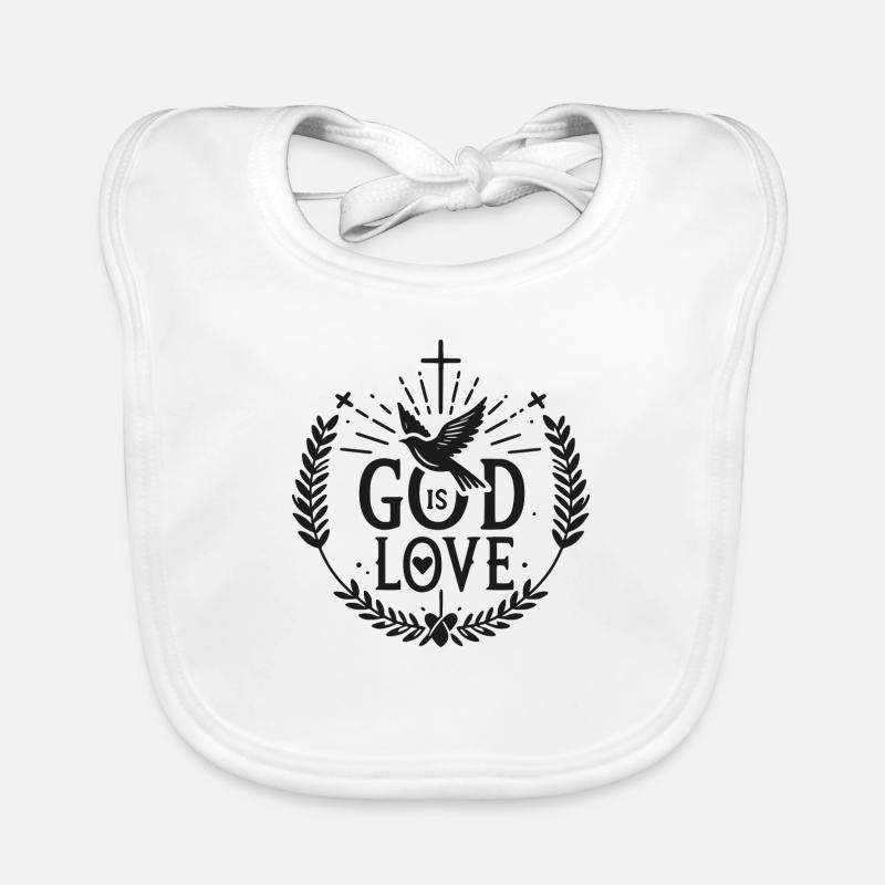 God is Love Organic Baby Bibs