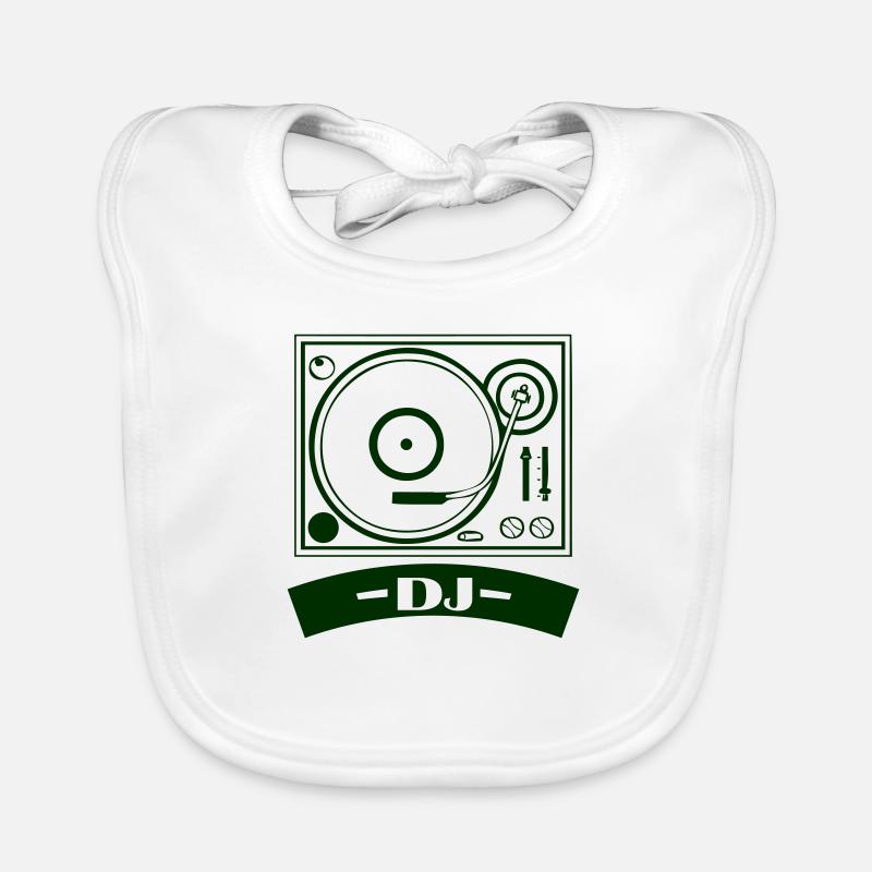 Turntable Dj Organic Baby Bibs