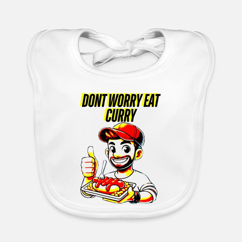 Curry Liebe und alles wird gut Baby Bio-Lätzchen