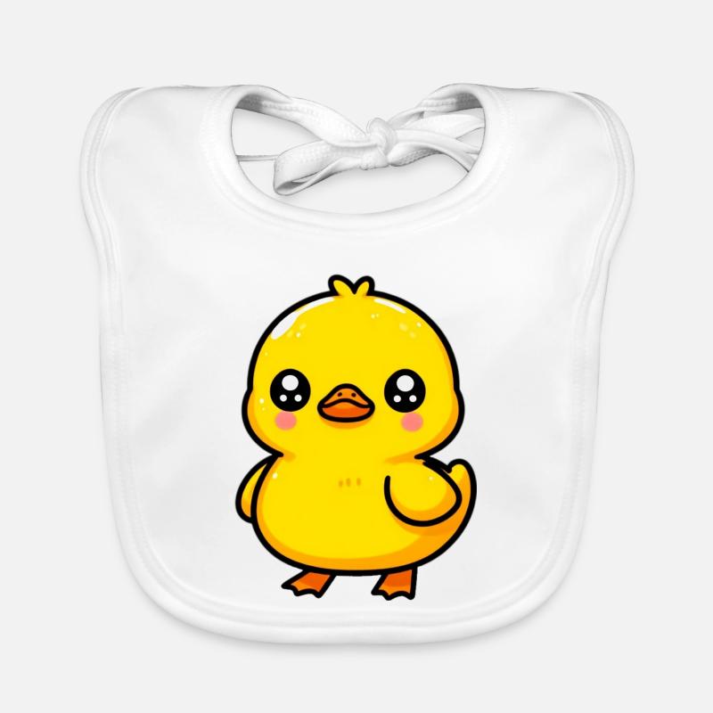 Duckling Duck Duck Duck Organic Baby Bibs