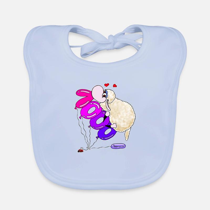 Wolly Sheepling 1000 subscribers Organic Baby Bibs