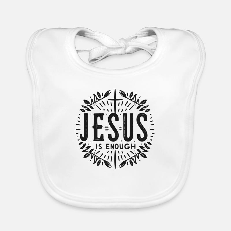 Jésus suffit Bavoir bio Bébé