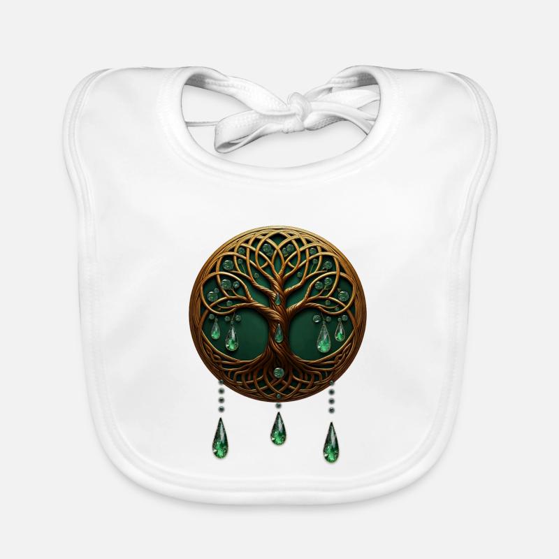 Arbre de vie stylisé Bavoir bio Bébé