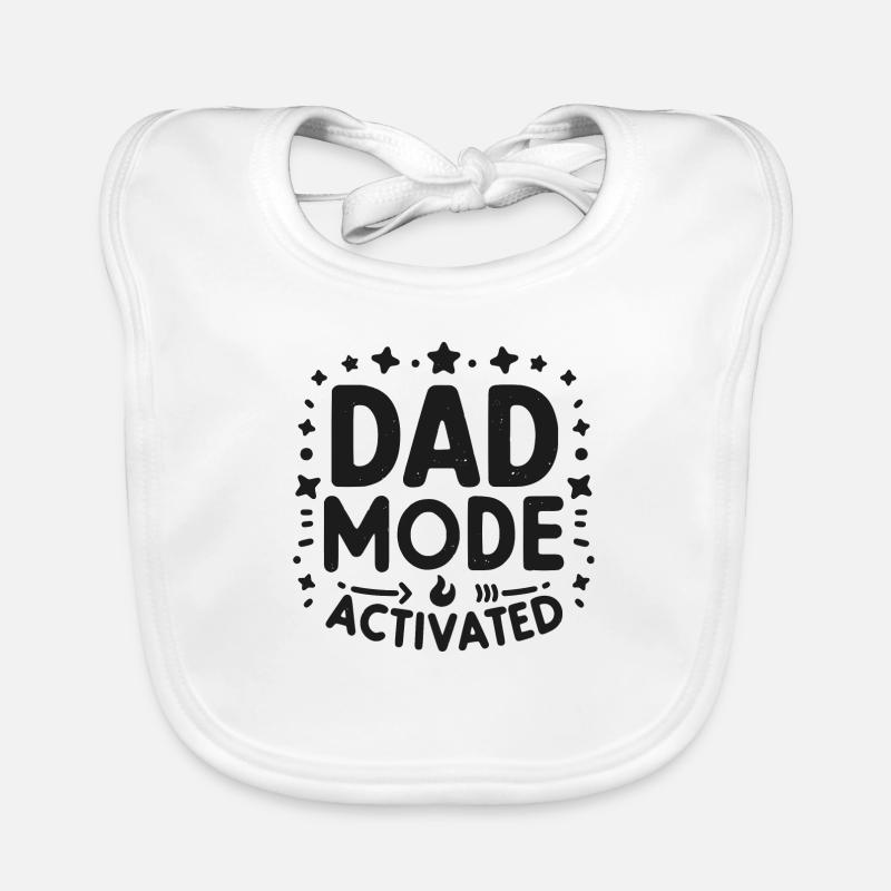 Mode papa activé Bavoir bio Bébé