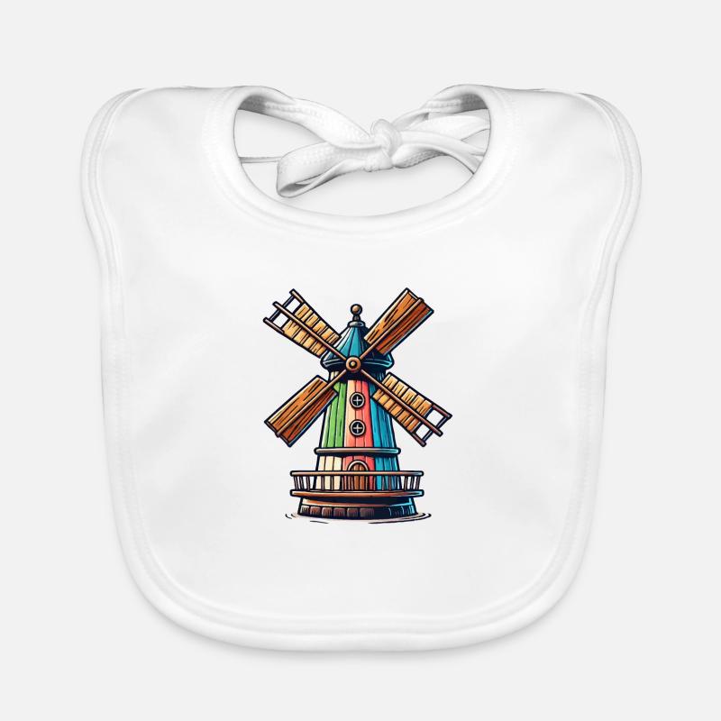windmill Organic Baby Bibs