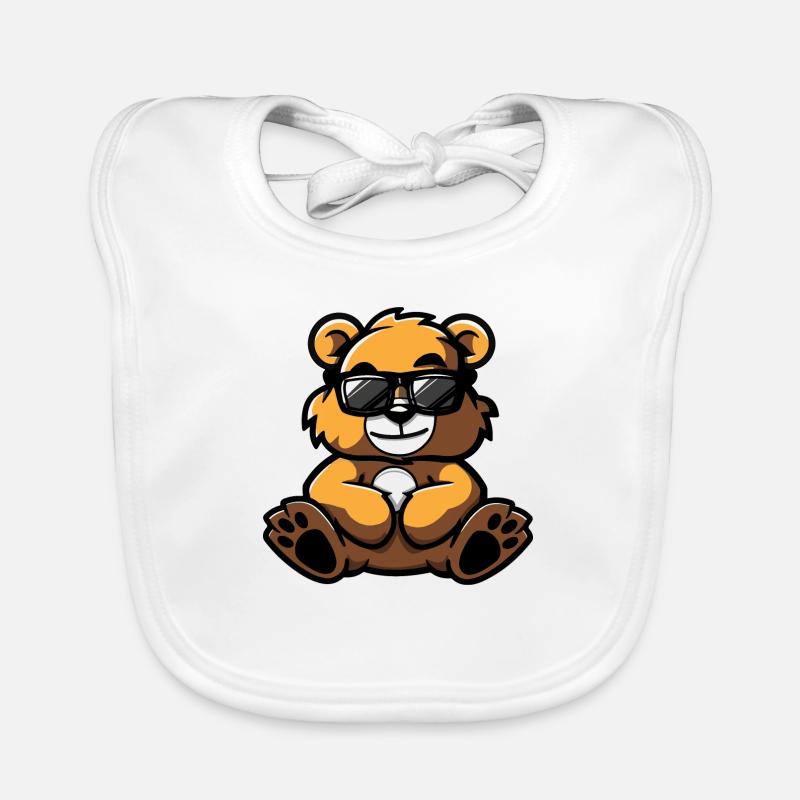 Bär Comic Cool Baby Bio-Lätzchen
