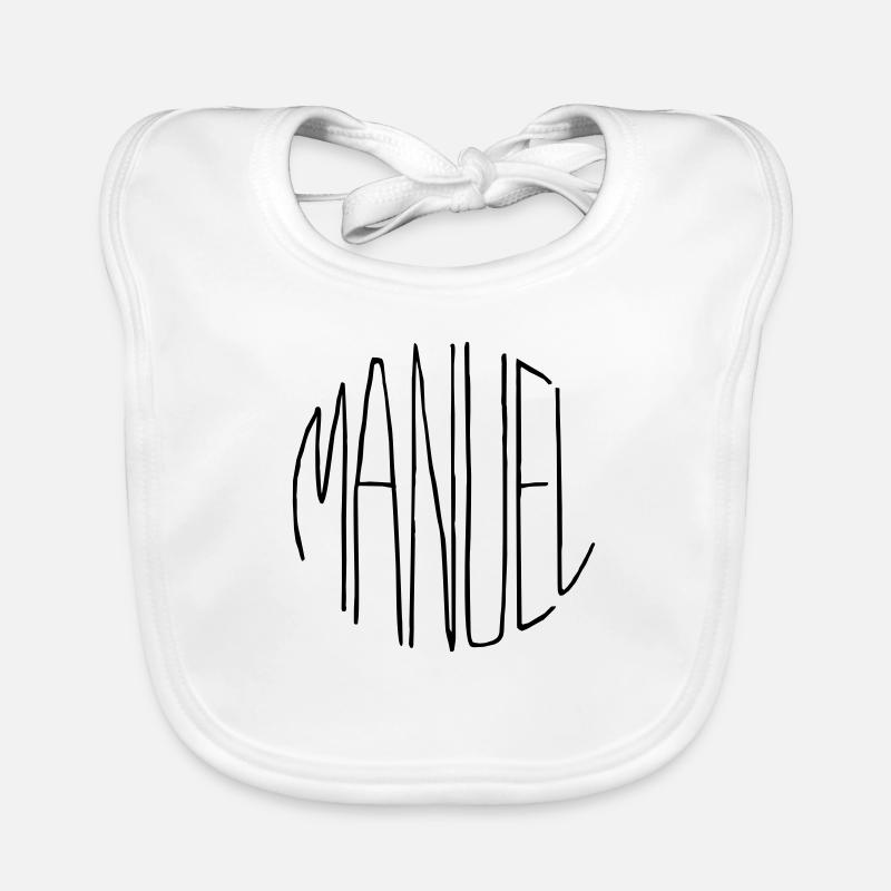 Manuel - Baby Bio-Lätzchen - Weiß