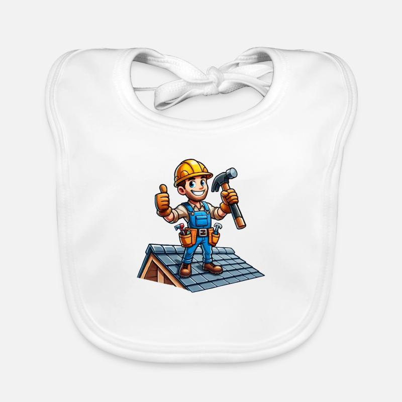 roofer Organic Baby Bibs