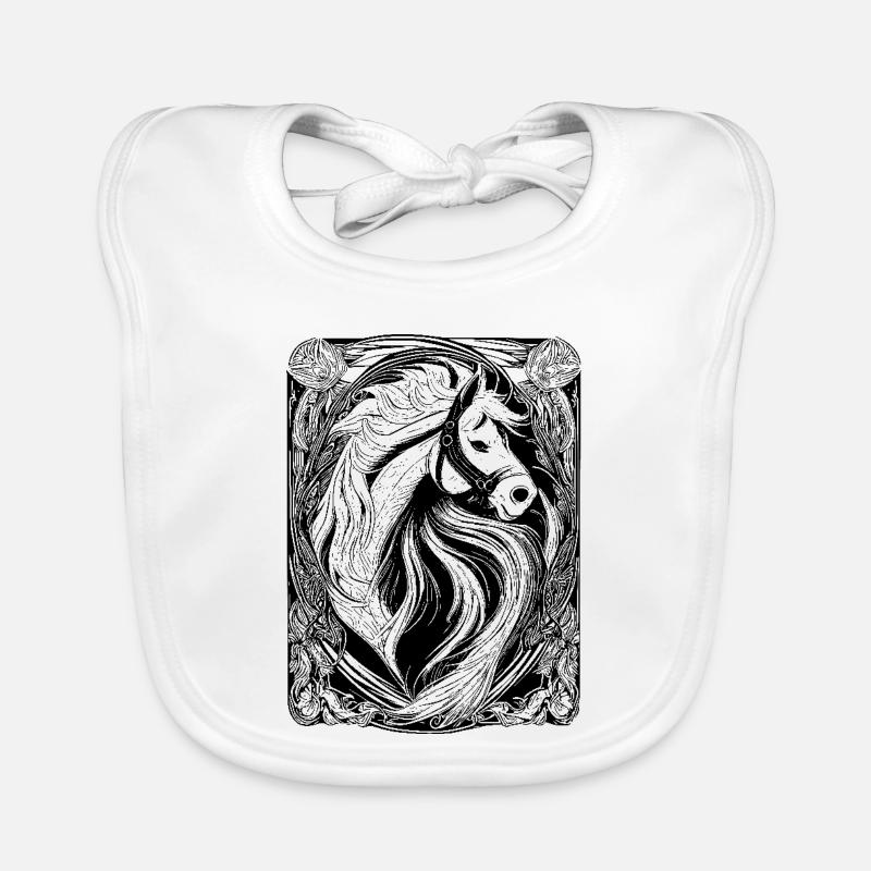 Cheval Bavoir bio Bébé