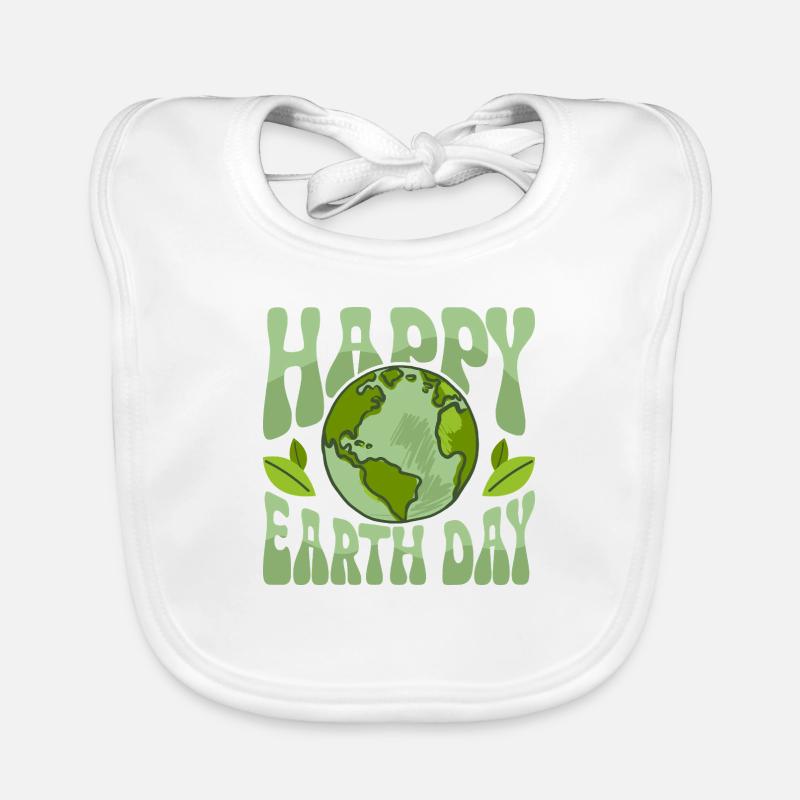 Happy Earth Day Environmental Planet Baby Bio-Lätzchen