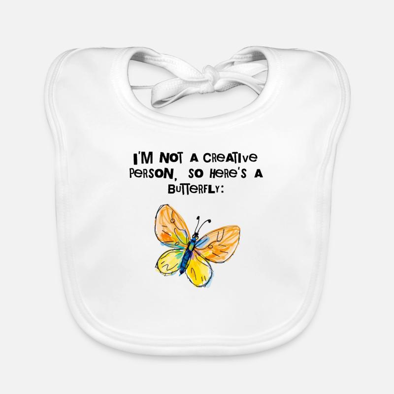 I'm Not Creative – Here, a Butterfly Organic Baby Bibs