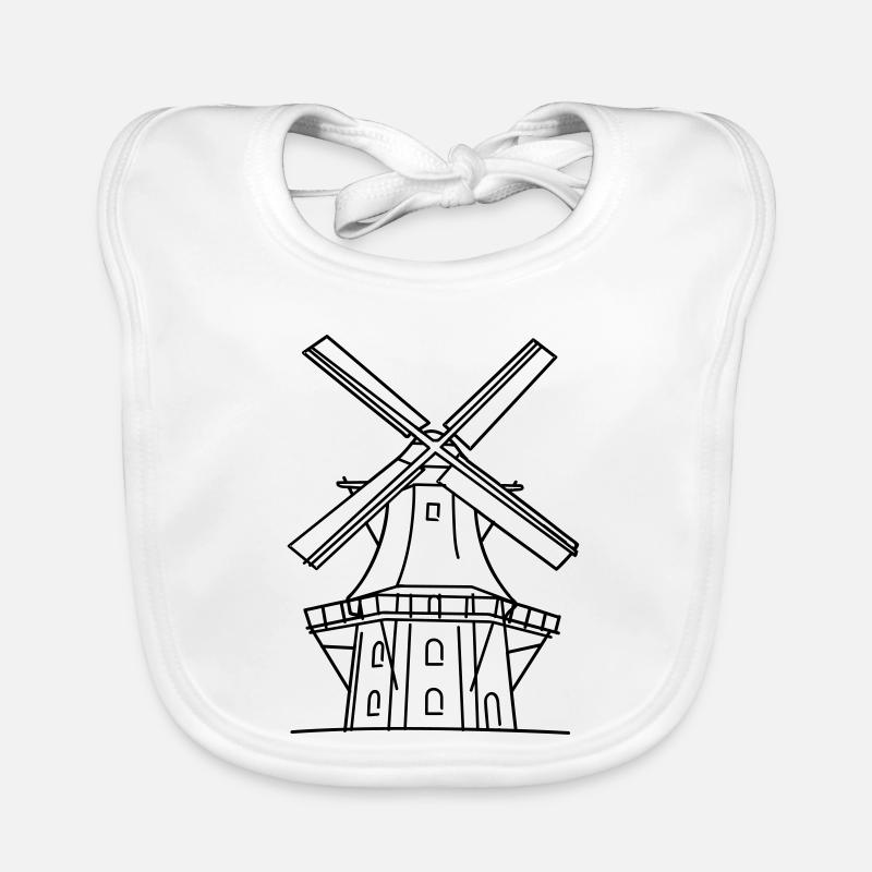 Moulin à vent Bavoir bio Bébé