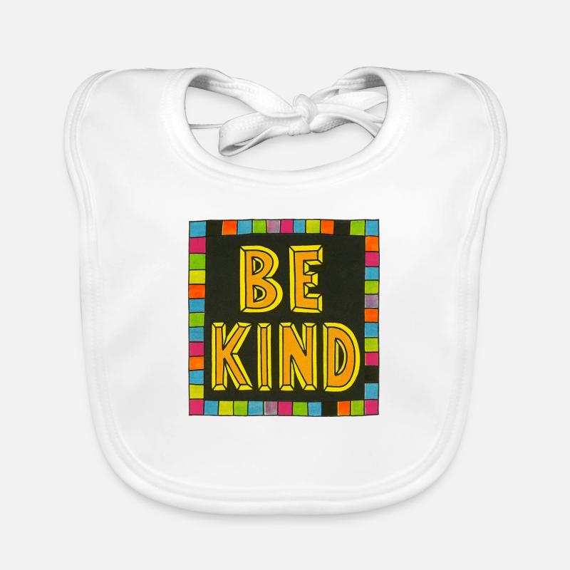 Be Kind Rainbow Block Organic Baby Bibs
