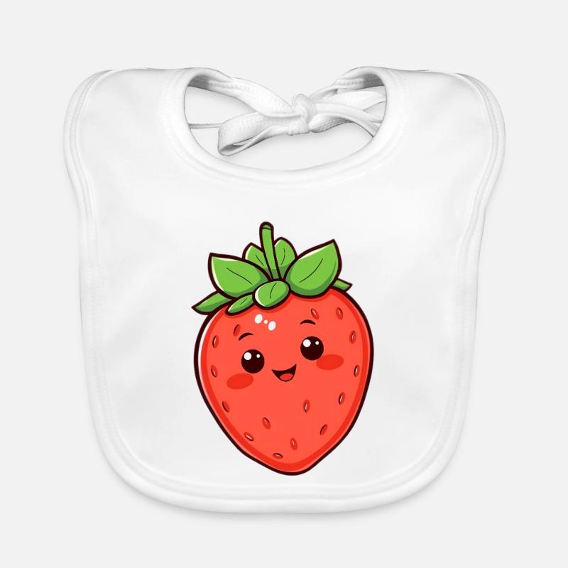 Fraise Bavoir bio Bébé