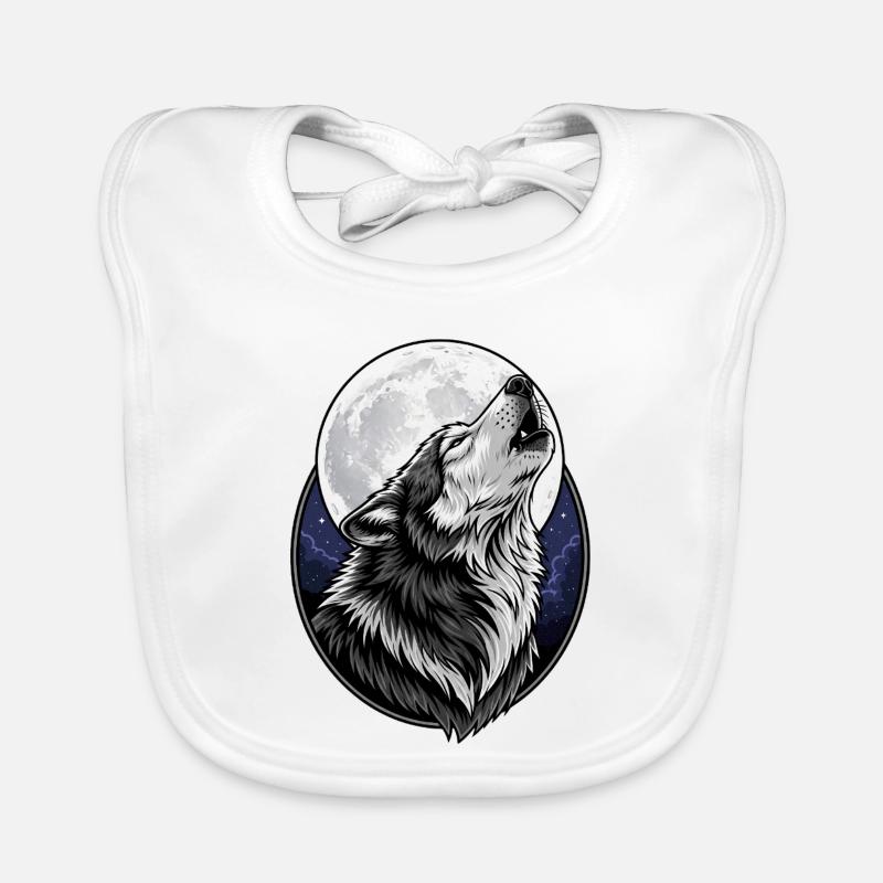 Wolf Organic Baby Bibs