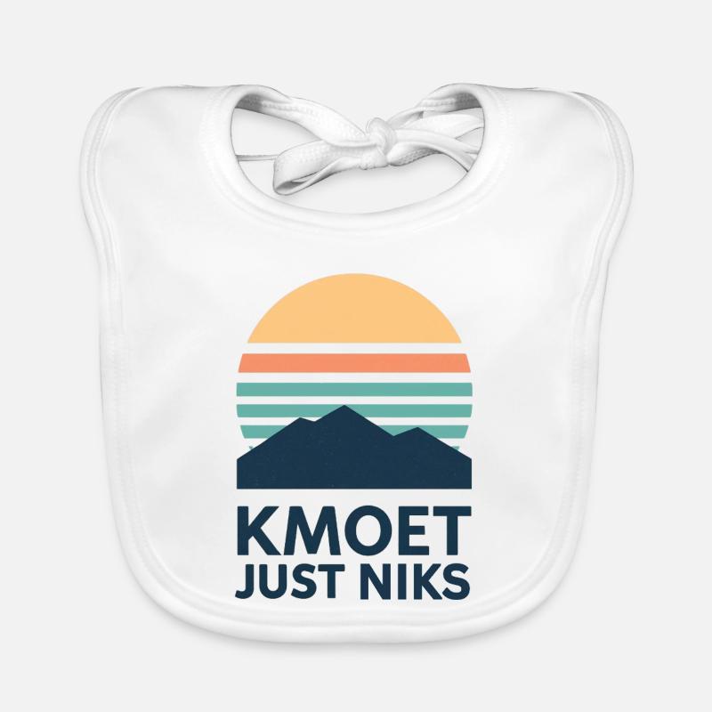 Kmoet just nothing, Dialecte anversois Chemises Bavoir bio Bébé