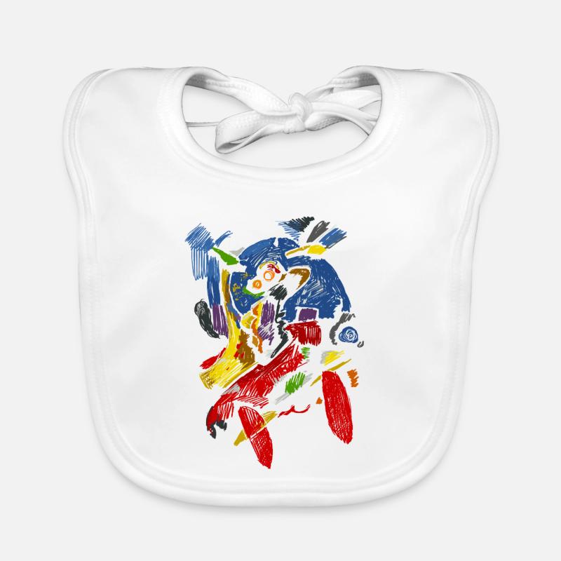Abstract Pop Art Organic Baby Bibs