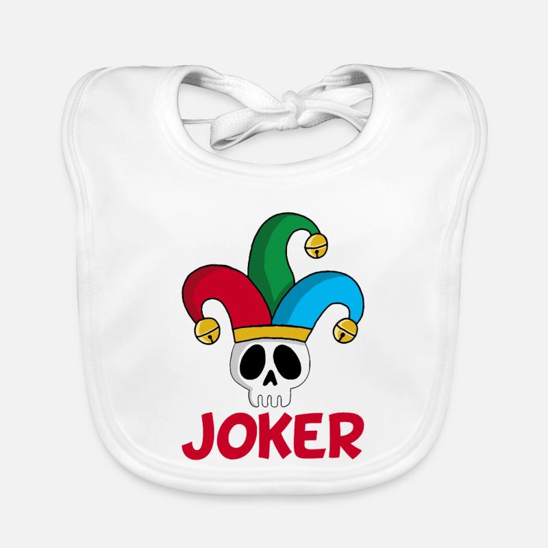 Der Schädel des Jokers Baby Bio-Lätzchen