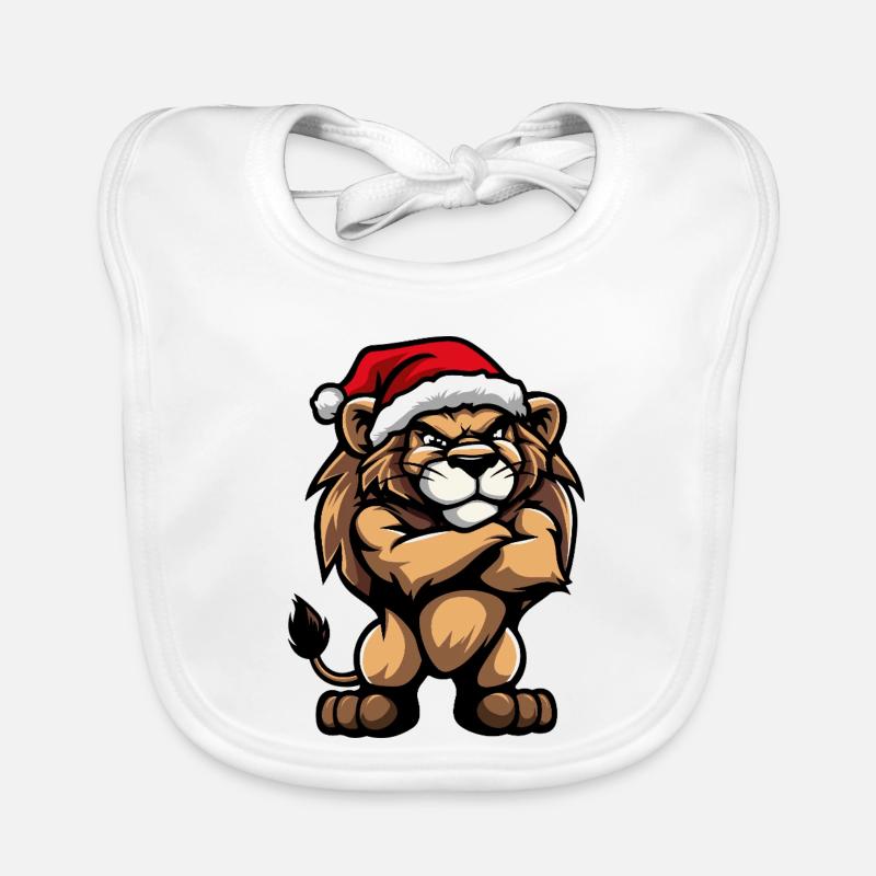Noël Lion Bavoir bio Bébé