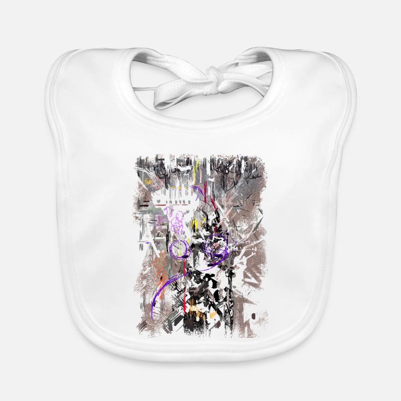 Abstract Texture Organic Baby Bibs