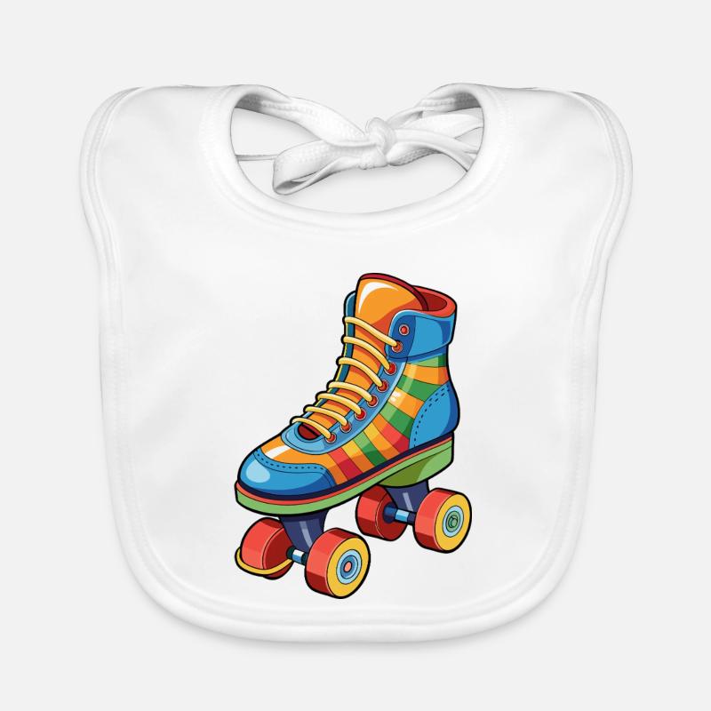 Rollschuh Baby Bio-Lätzchen