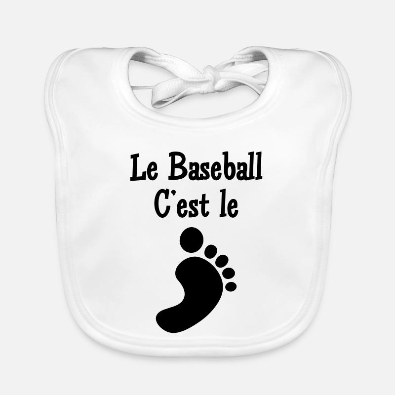 Le Baseball c’est le Pied Bavoir bio Bébé