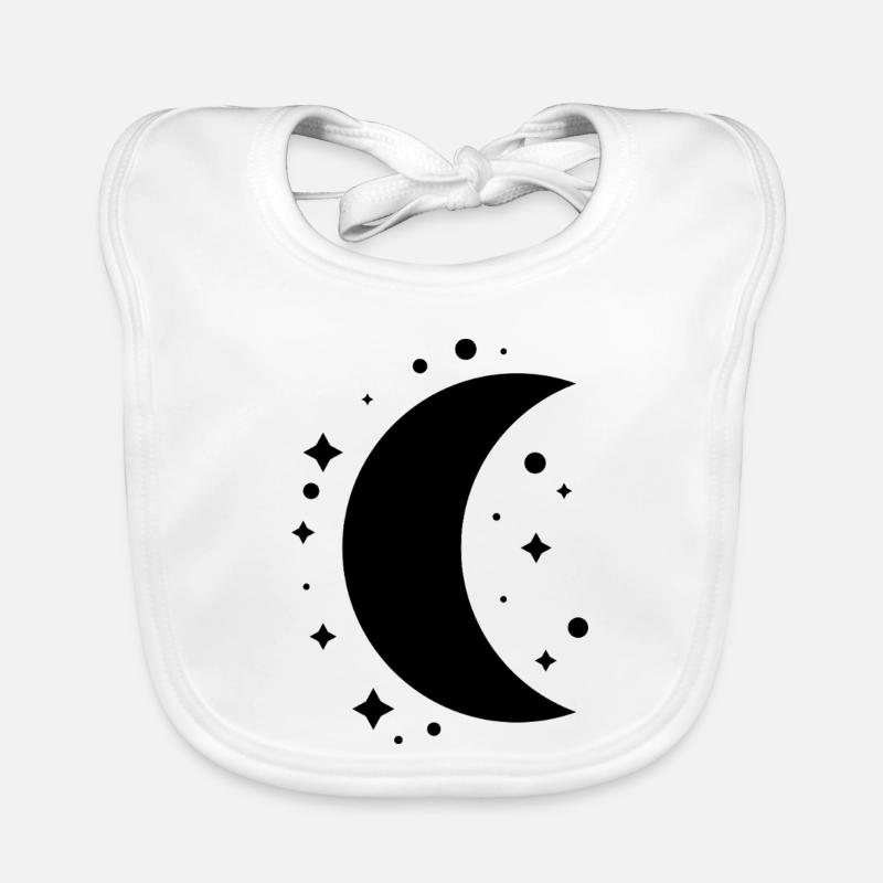 Moon and stars Organic Baby Bibs