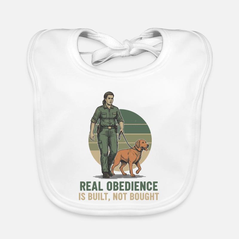 Hundetraining Obedience Statement Baby Bio-Lätzchen