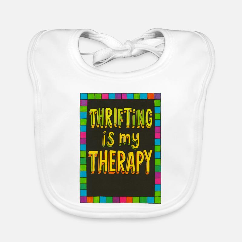 Thrifting Therapy: Neon Color Border Organic Baby Bibs
